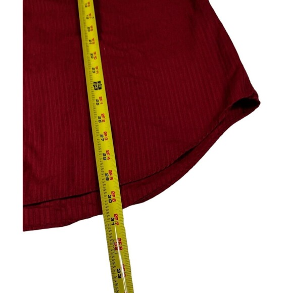 Apt. 9 Mens Casual Shirt XL Red Button Down Dress Long Sleeve Spread Collar - Picture 7 of 7